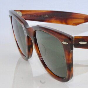 70/80s Bausch & Lomb Ray Ban USA Mock-Tort WayFarer # 5022 Blues Brothers